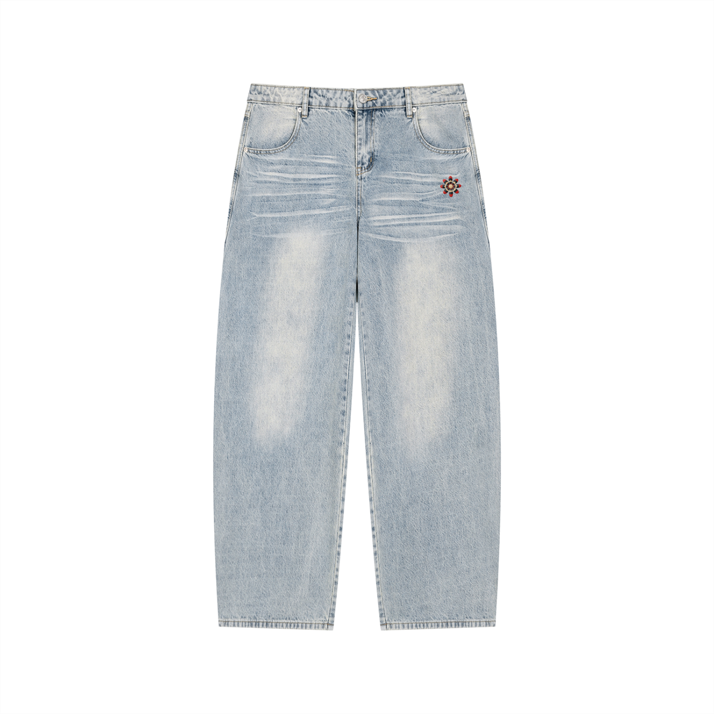 Flowers Snake Jeans